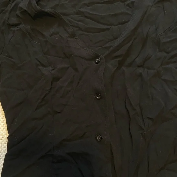 Sunday Best | Black Button-Up Top / Taryn blouse - Picture 4 of 5